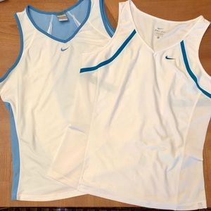2 NIKE Dri-Fit Tank Tops. L and XL.Barely worn